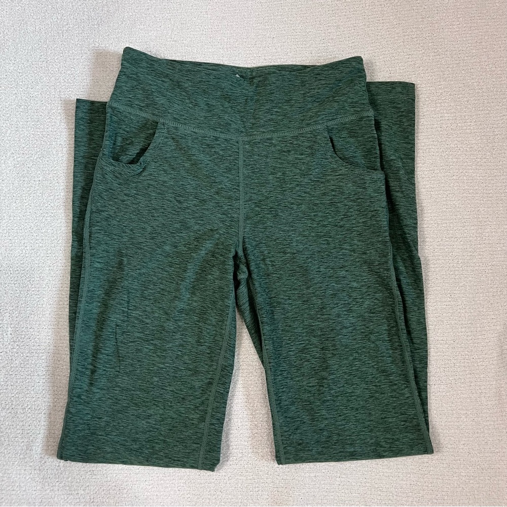 LuLaRoe Green Leggings with Stretchy Knit Fabric